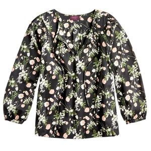 Point Sur Peasant Top in Liberty Poppy Dream‎ Size Small